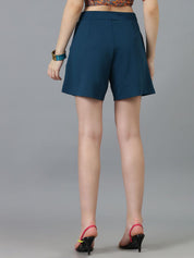 Kotty Women Solid High-Rise Regular Fit Shorts