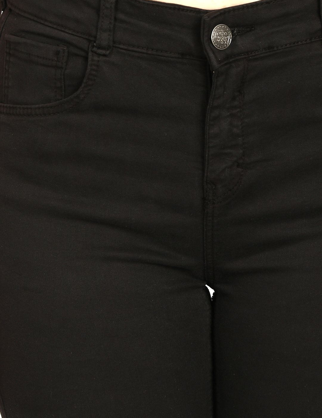 Kotty Women Black Skinny Fit High-Rise Clean Look Jeans