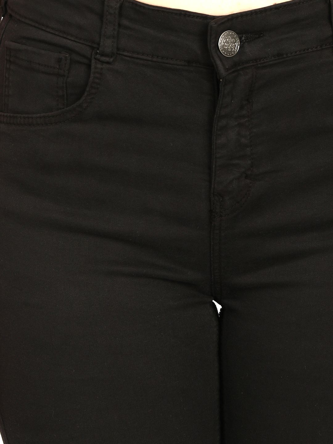 Kotty Women Black Skinny Fit High-Rise Clean Look Jeans