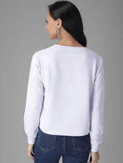 Kotty Women Off-White Printed Sweatshirt