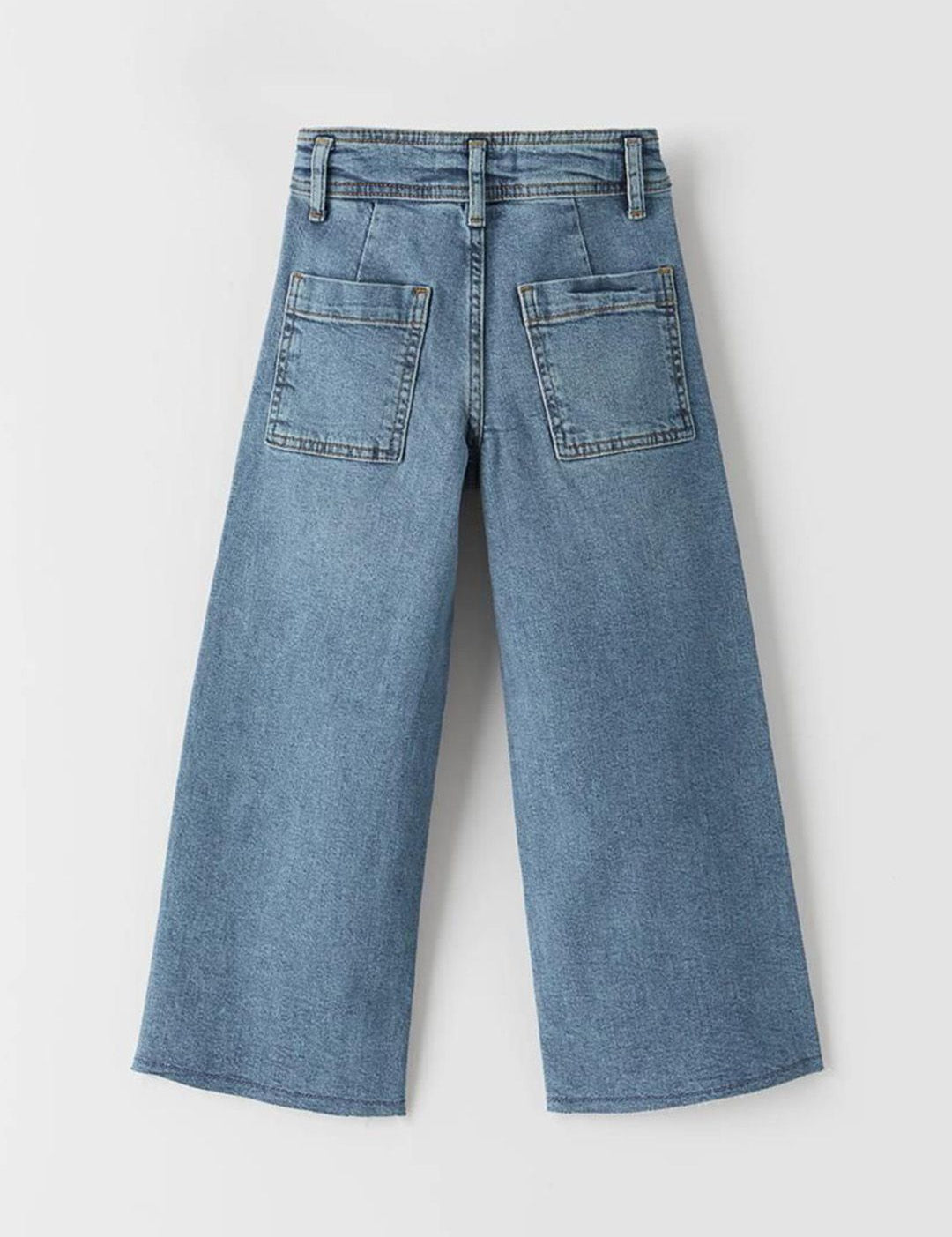 Kotty Girls Jean Mid-Rise Clean Look Light Fade Whiskers Stretchable Jeans