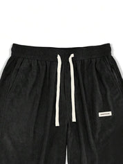 Kotty Men Relaxed Loose Fit High-Rise Corduroy Cotton Trousers