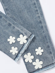 Kotty Girls Blue & White Jean Light Fade Jeans