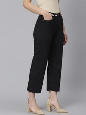 Kotty Women Black Flared Jeans