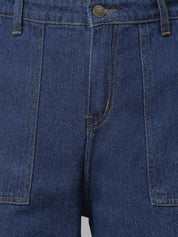 Kotty Women Navy Blue Regular Fit High-Rise Clean Look Stretchable Jeans