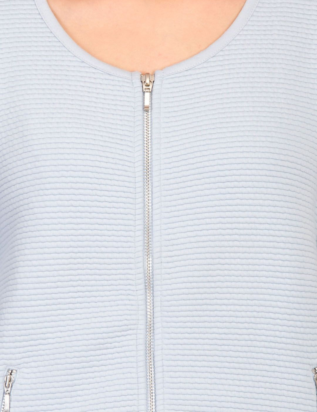 Kotty Women Blue Solid Tailored Jacket