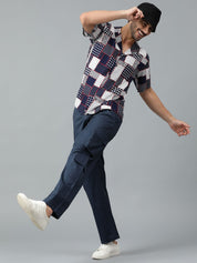 Kotty Men Cuban Collar Ethnic Motifs Printed Casual Shirt