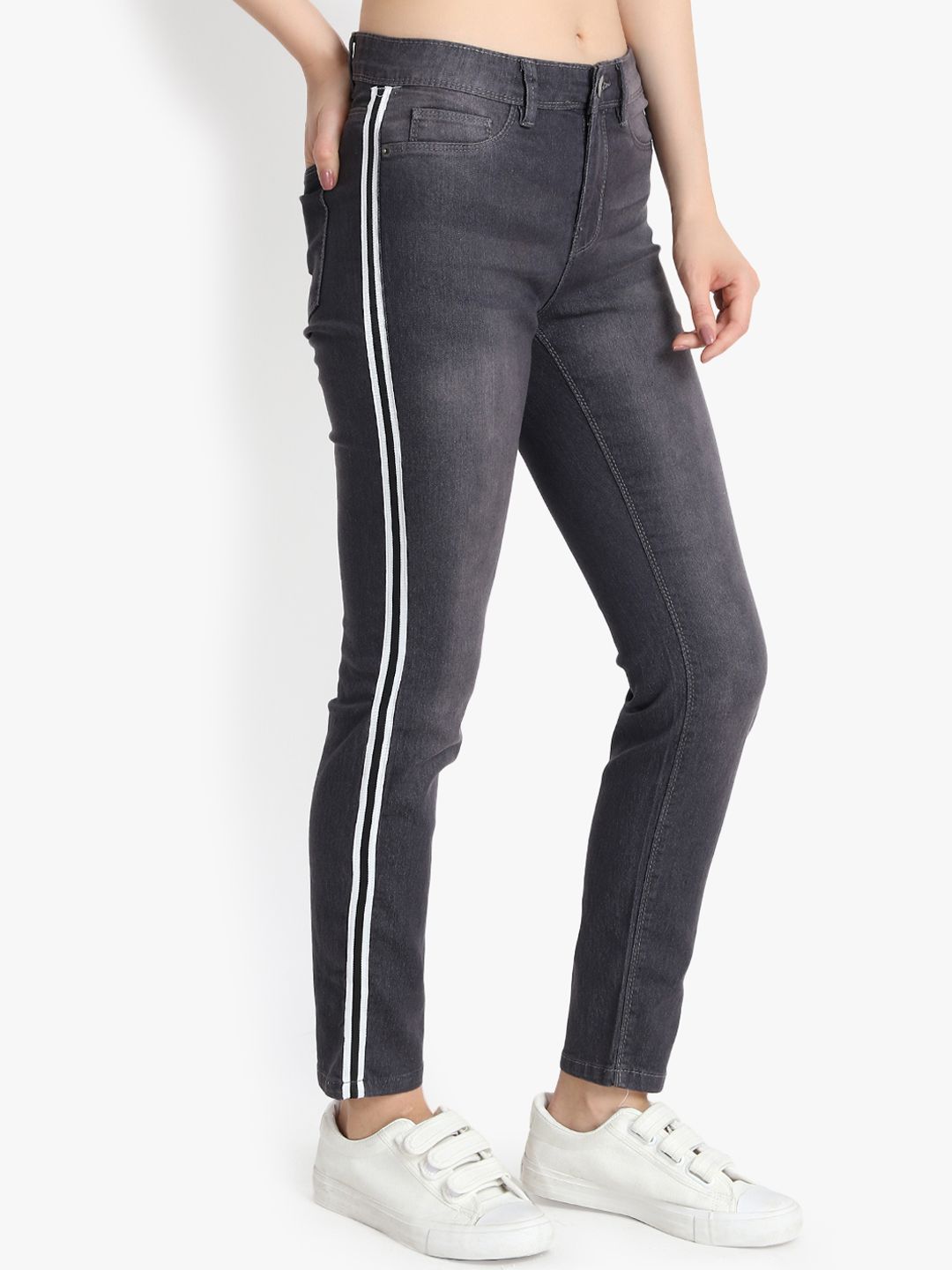 Kotty Women Black Skinny Fit High-Rise Clean Look Jeans