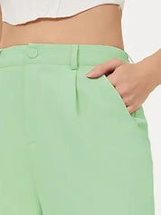 KOTTY BIZwear Green Notched Lapel Collar Blazer & Trousers