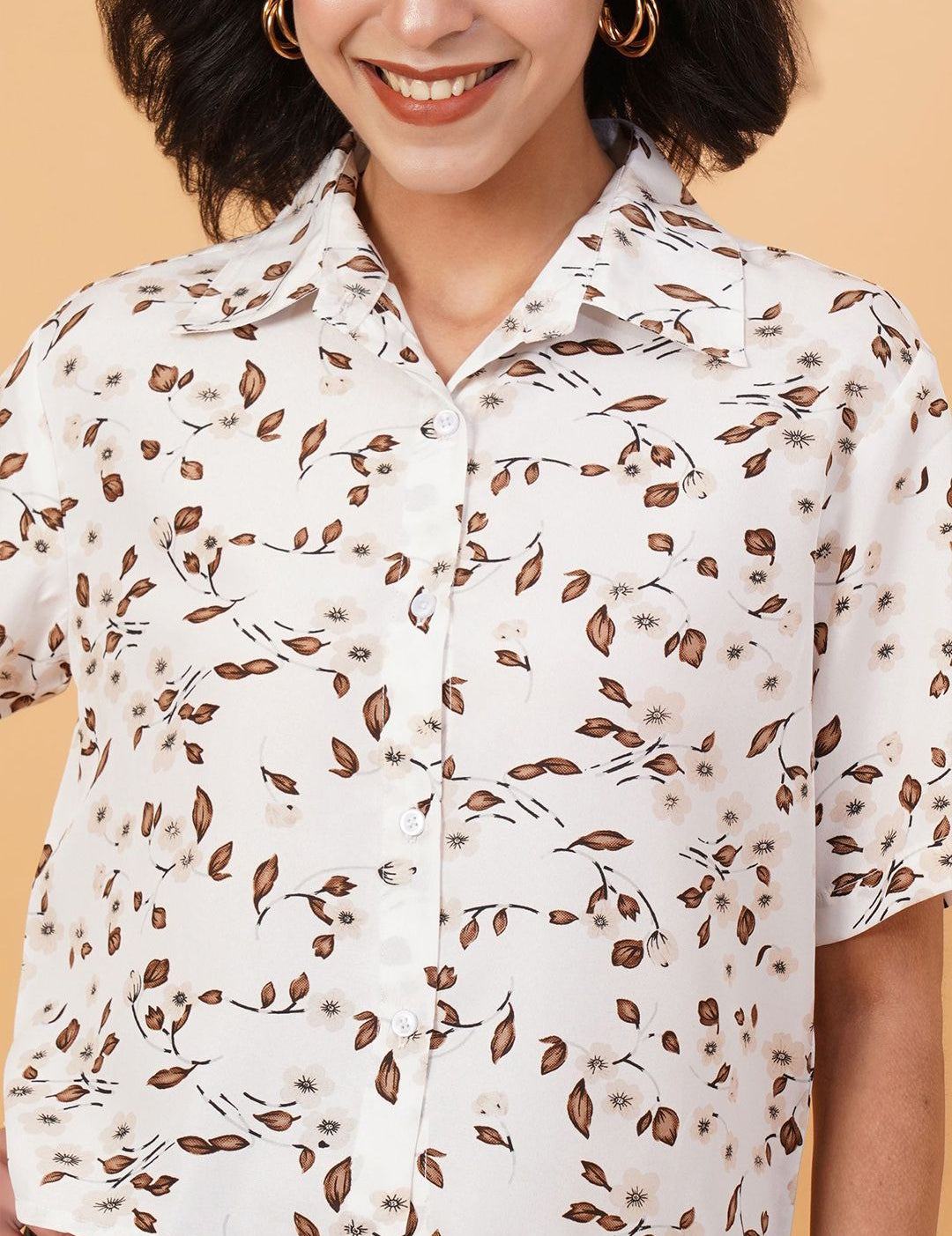 Kotty Women Opaque Printed Casual Shirt