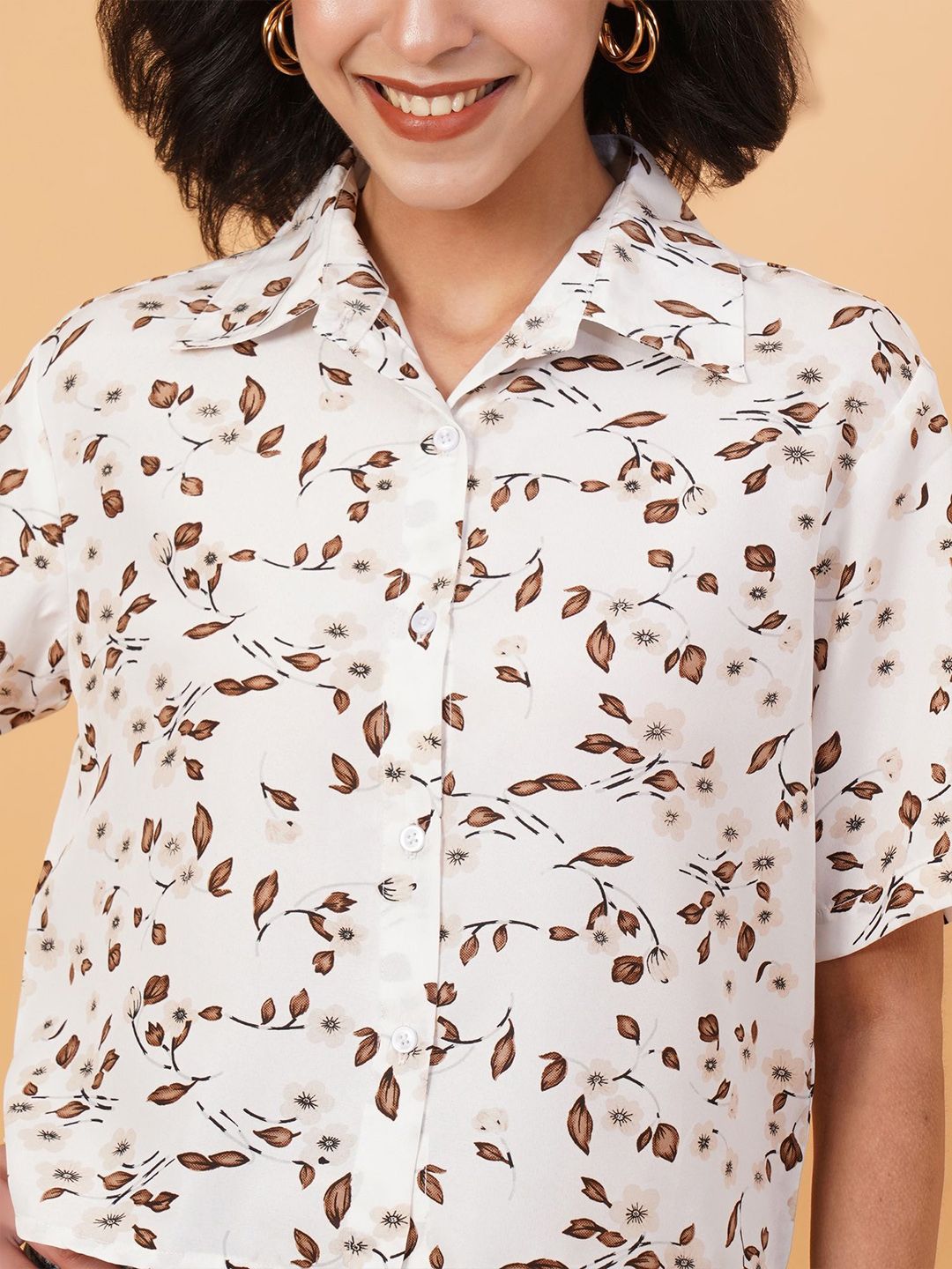 Kotty Women Opaque Printed Casual Shirt