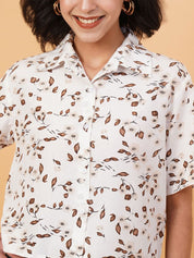 Kotty Women Opaque Printed Casual Shirt