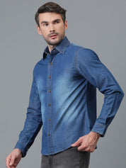 Kotty Men Faded Spread Collar Casual Shirt