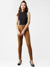 Kotty Women Multicoloured & Brown Skinny Fit Jeans