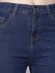 Kotty Women Straight Fit Low-Rise Slash Knee Stretchable Jeans