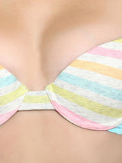 Kotty Women Multicoloured Striped Lingerie Set KTTIW131