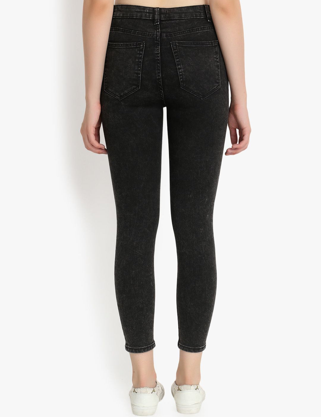 Kotty Women Grey Skinny Fit High-Rise Clean Look Jeans