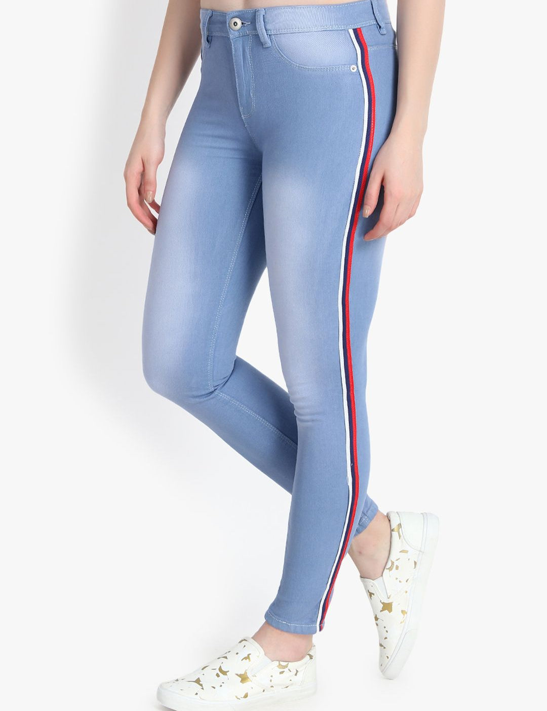 Kotty Women Blue Skinny Fit High-Rise Clean Look Jeans