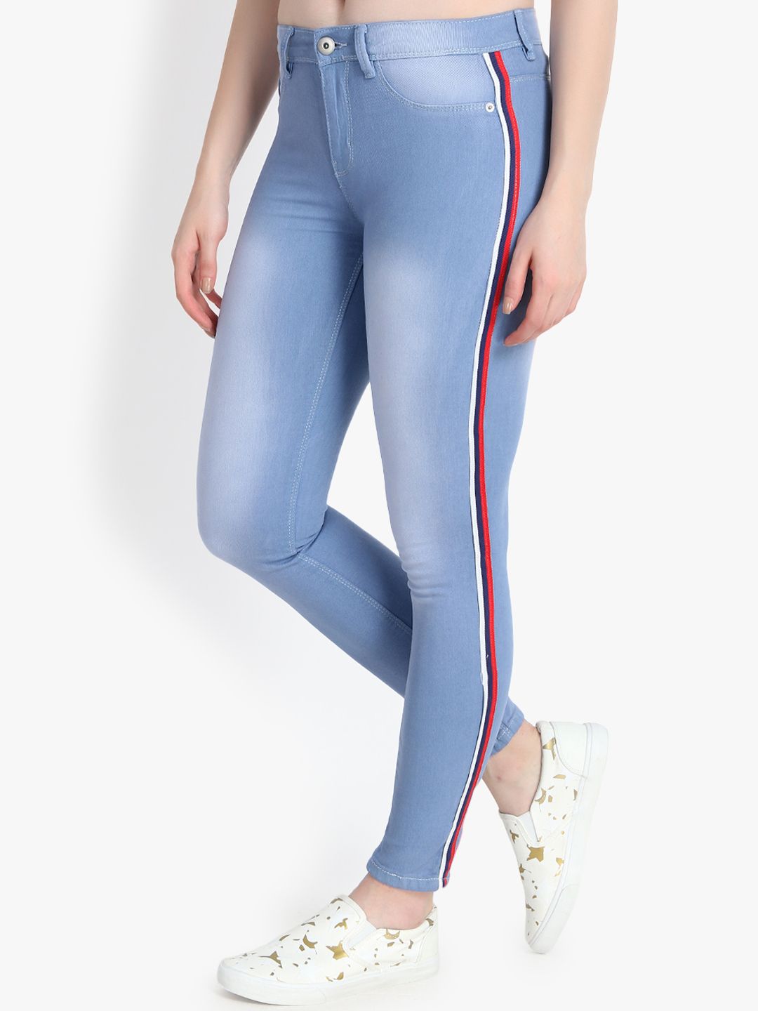 Kotty Women Blue Skinny Fit High-Rise Clean Look Jeans