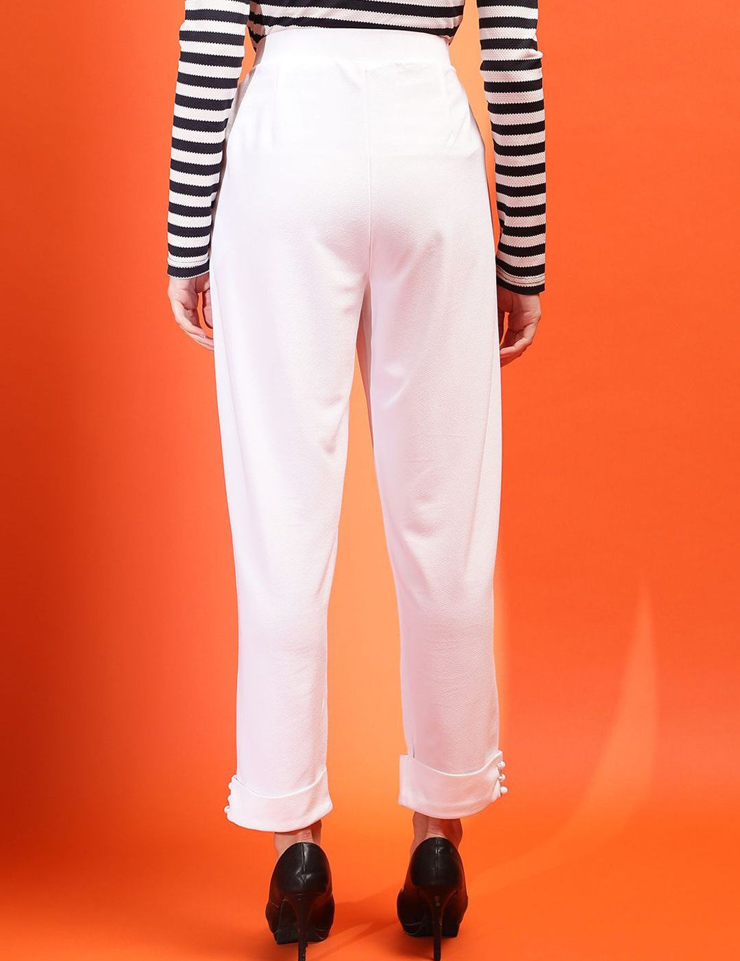 Kotty Women Relaxed High-Rise Easy Wash Pleated Trousers