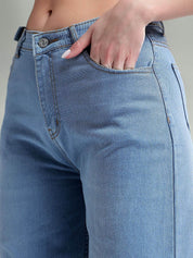 Kotty Women Jean Straight Fit High-Rise Stretchable Jeans