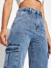 Kotty Women Jean Straight Fit High-Rise Clean Look Heavy Faded Stretchable Jeans