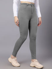 KOTTY Basics Women Skinny Fit High-Rise Mildly Distressed Stretchable Jeans