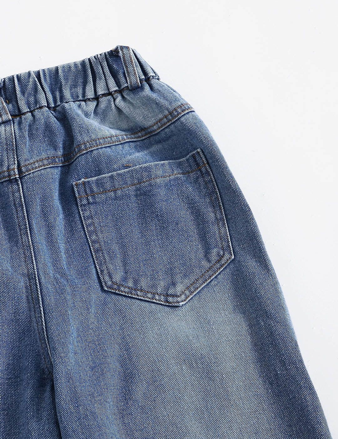 Kotty Girls Blue Jean Mildly Distressed Light Fade Jeans