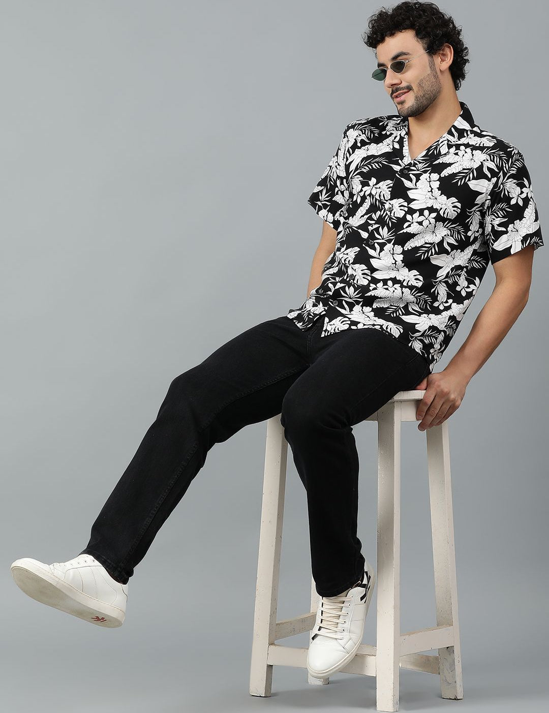 Kotty Men Floral Printed Casual Shirt