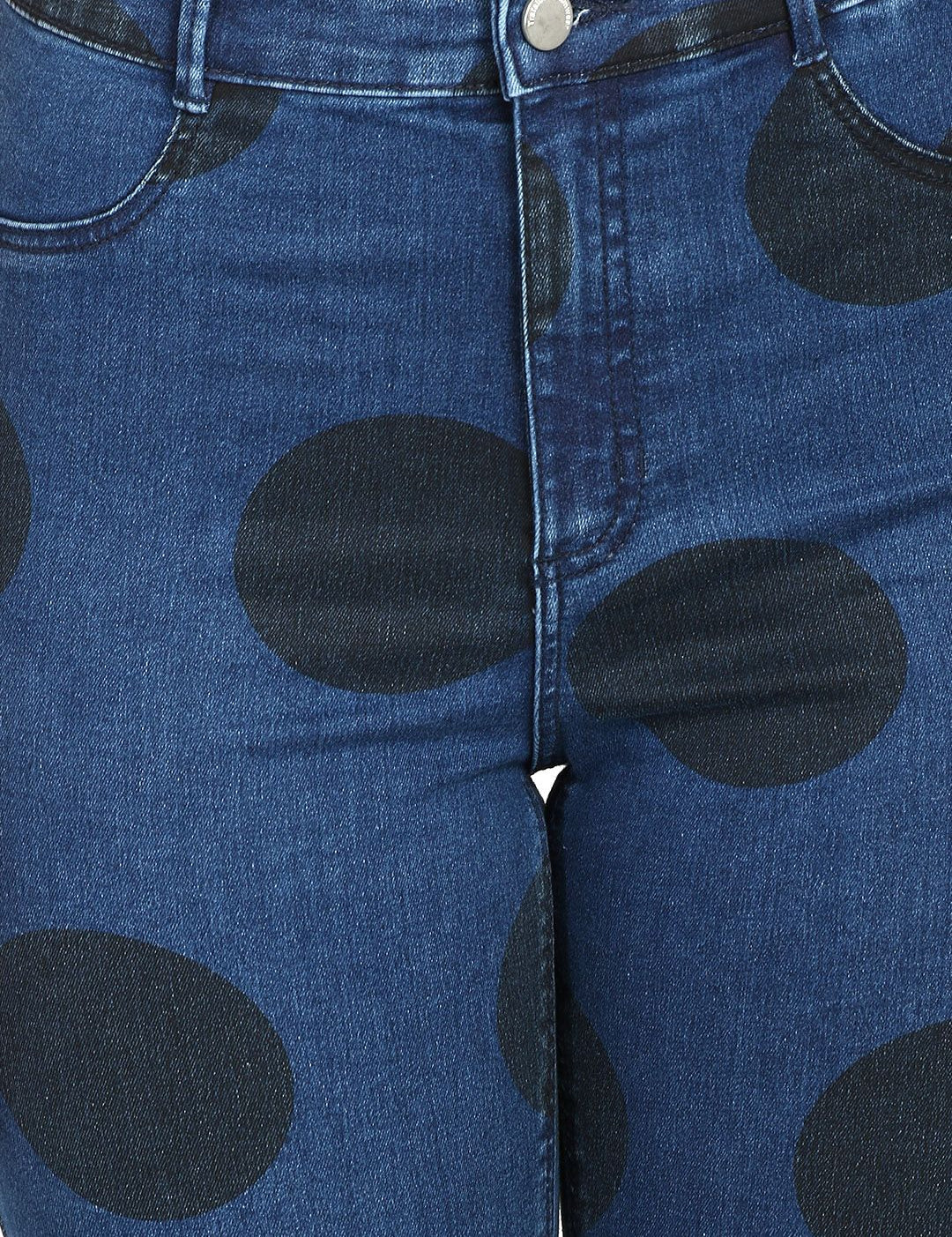 Kotty Women Blue Skinny Fit High-Rise Slash Knee Jeans