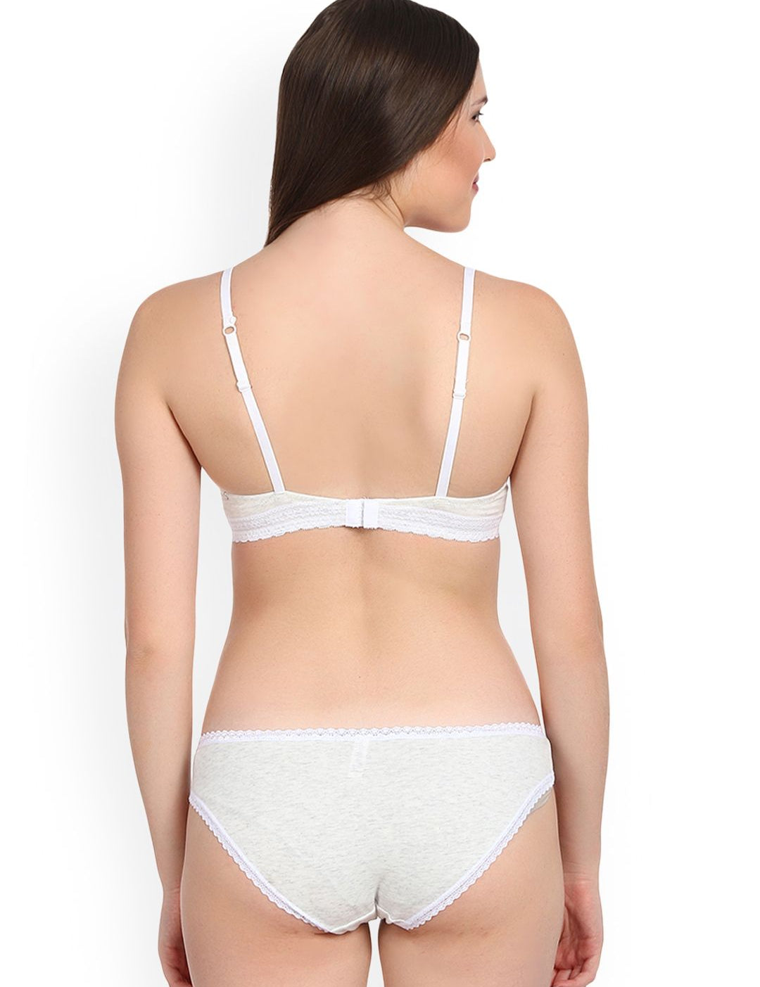 Kotty Women Grey Solid Lingerie Set KTTIW121