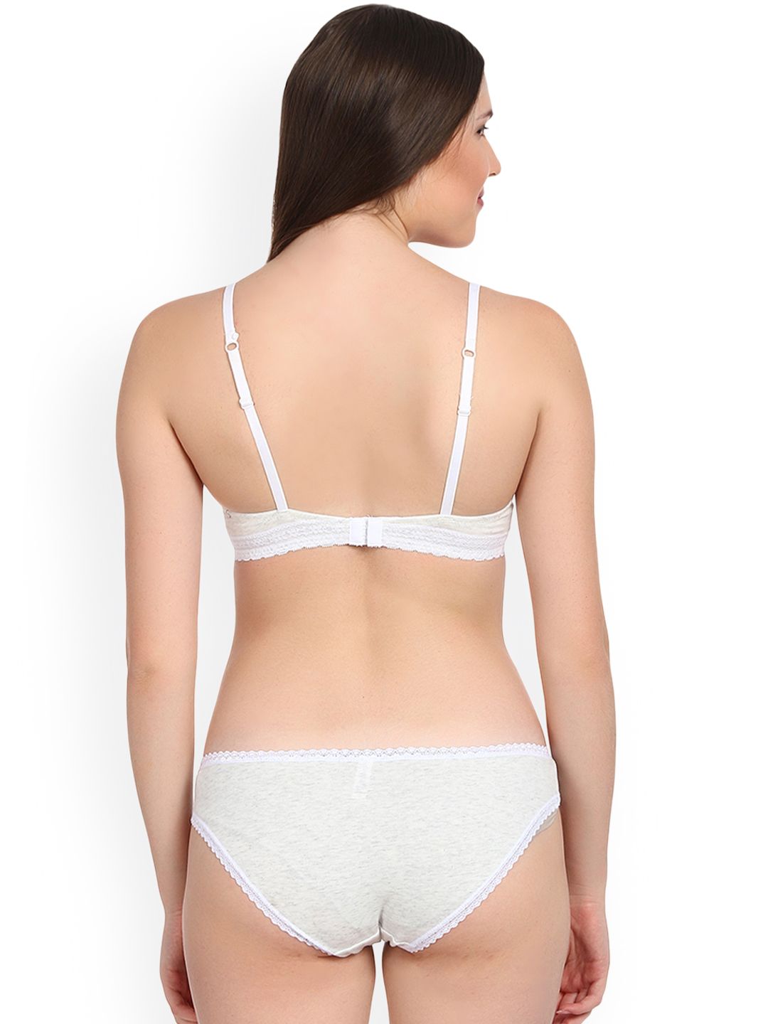 Kotty Women Grey Solid Lingerie Set KTTIW121