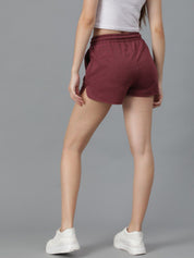 KOTTY Basics Women Maroon Slim Fit Running Shorts