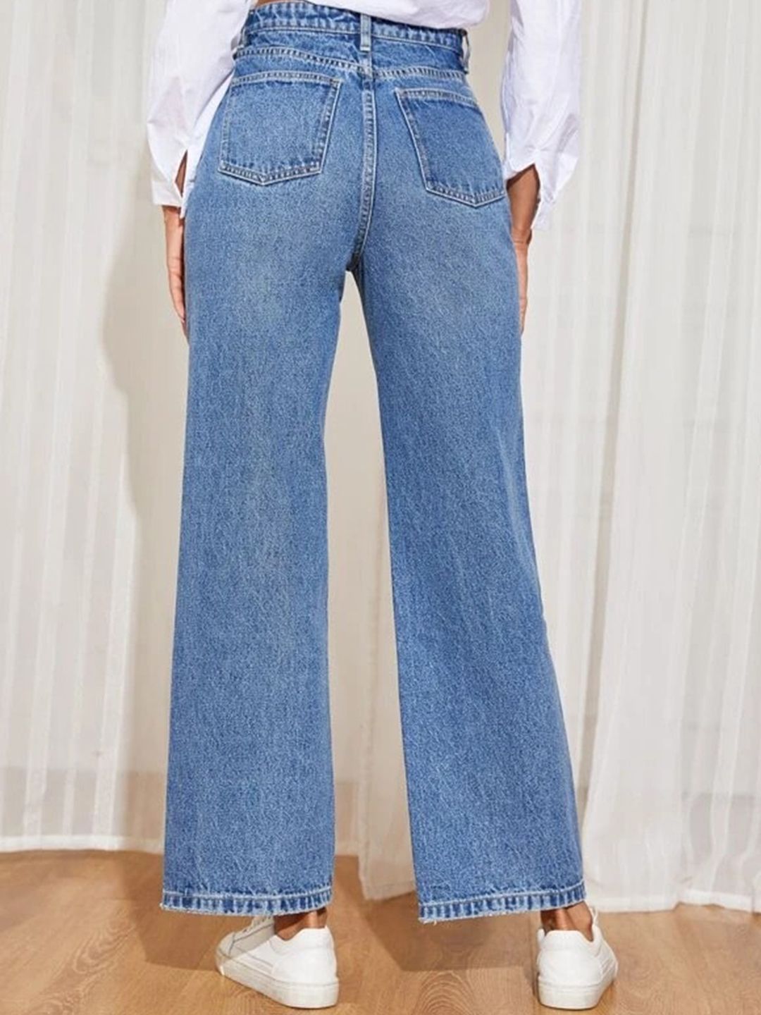 Kotty Women Blue Flared High-Rise Jeans