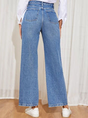 Kotty Women Blue Flared High-Rise Jeans