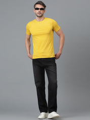 Kotty Men Jean Low-Rise Slash Knee Stretchable Jeans