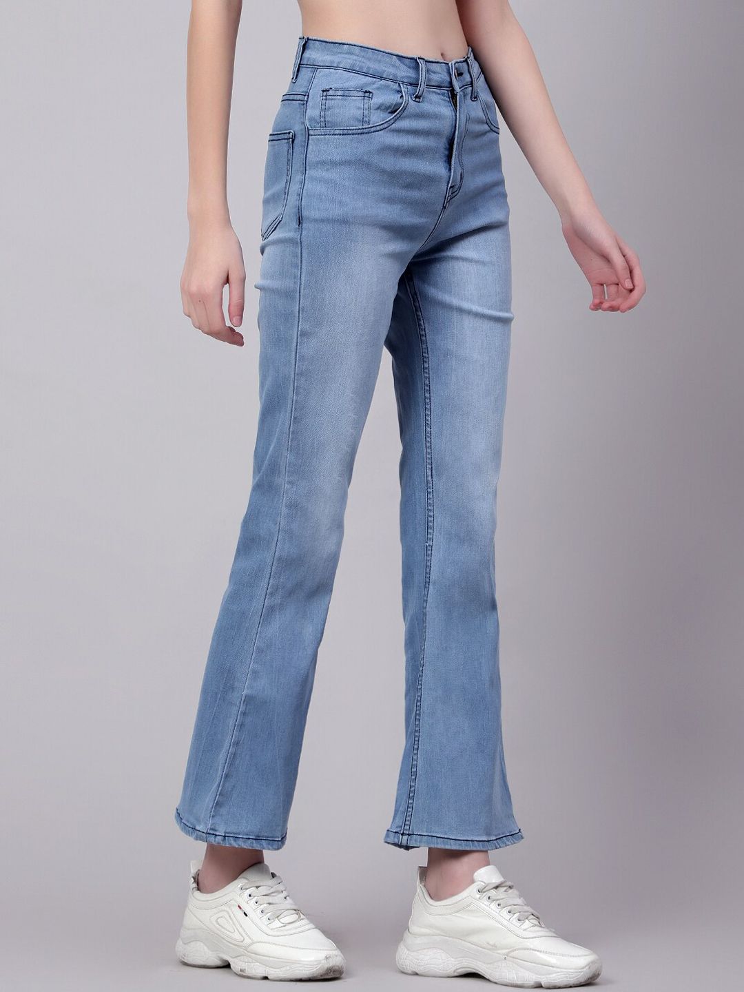 Kotty Women Jean Bootcut Light Fade Stretchable Jeans