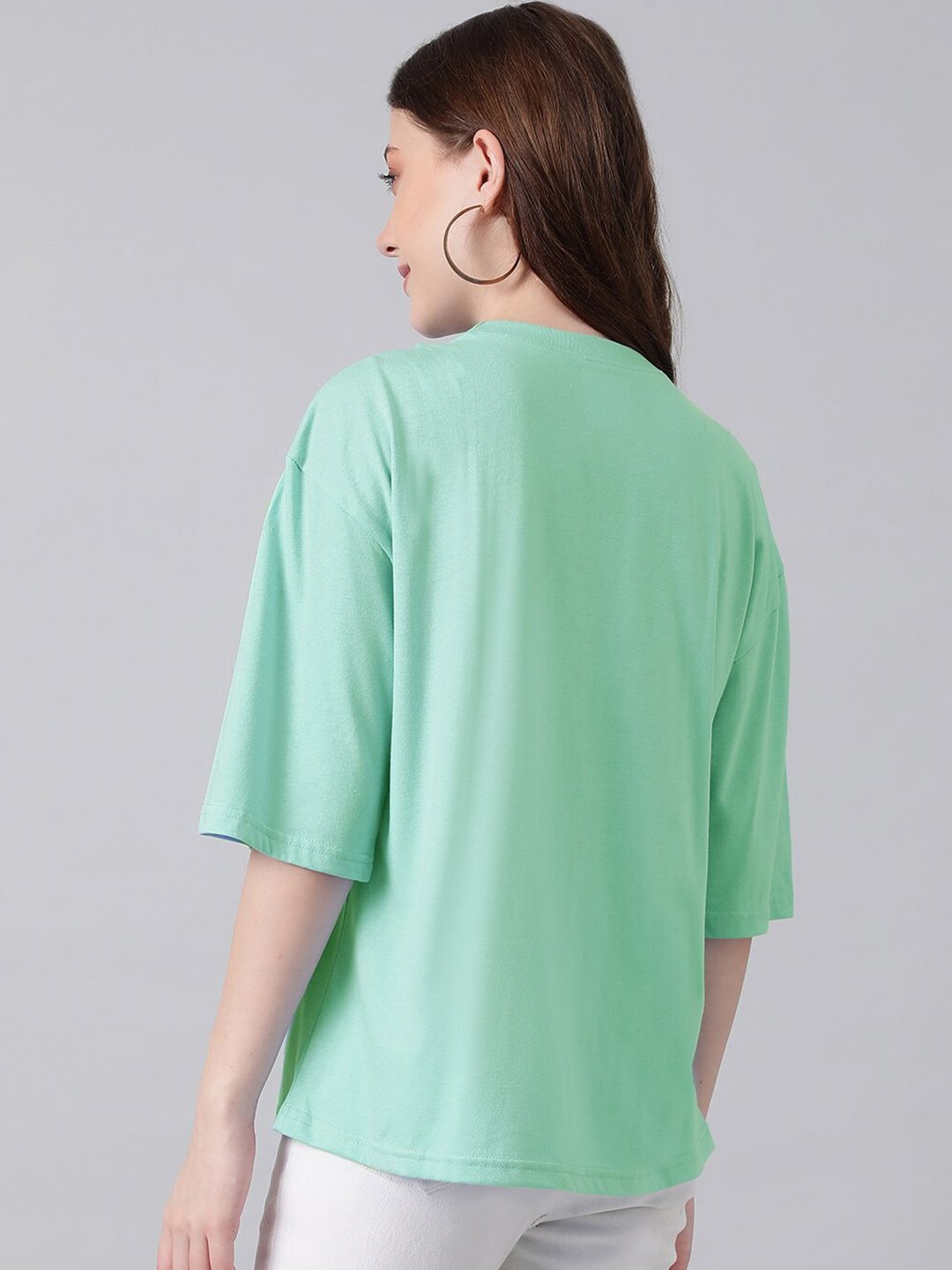 KOTTY Basics Basics Drop Shoulder Sleeves Oversized T-shirt