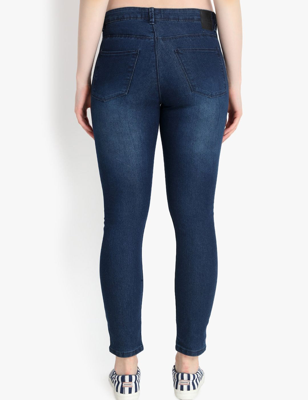 Kotty Women Blue Skinny Fit High-Rise Clean Look Jeans