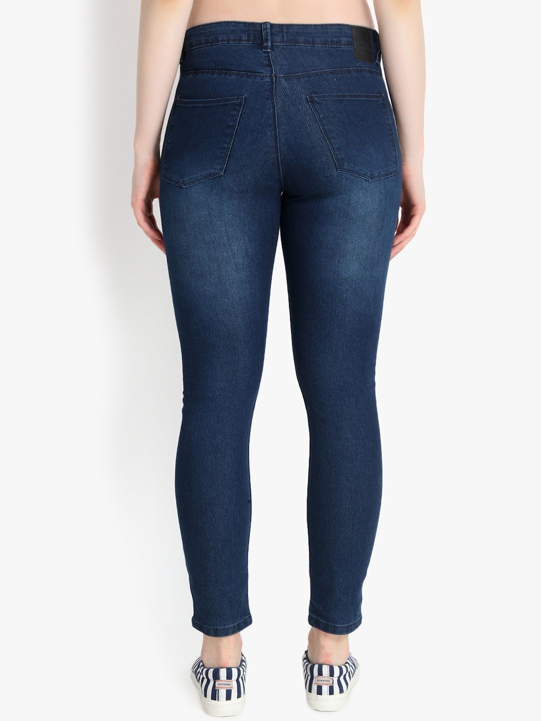 Kotty Women Blue Skinny Fit High-Rise Clean Look Jeans