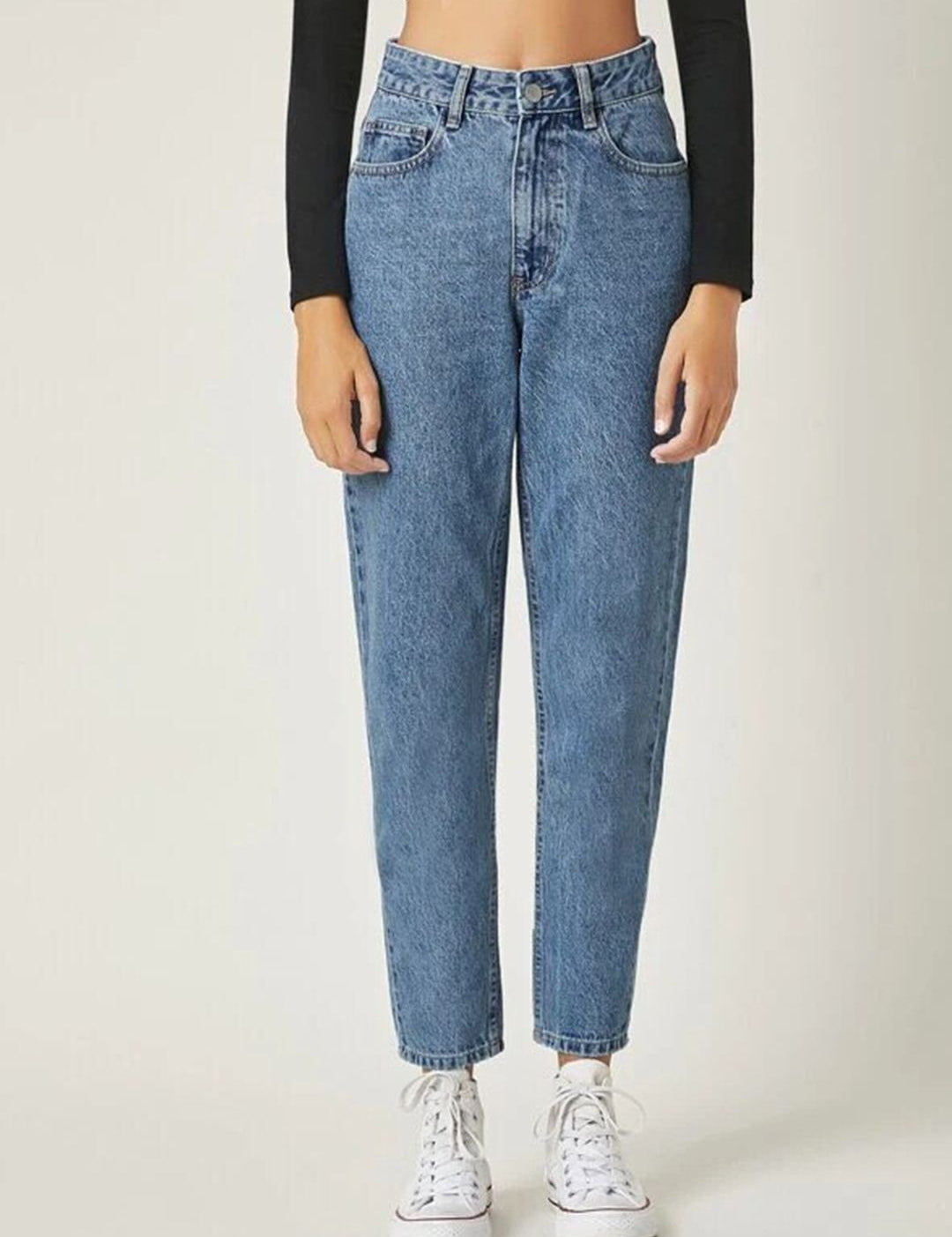 Kotty Women Blue High-Rise Slash Knee Jeans