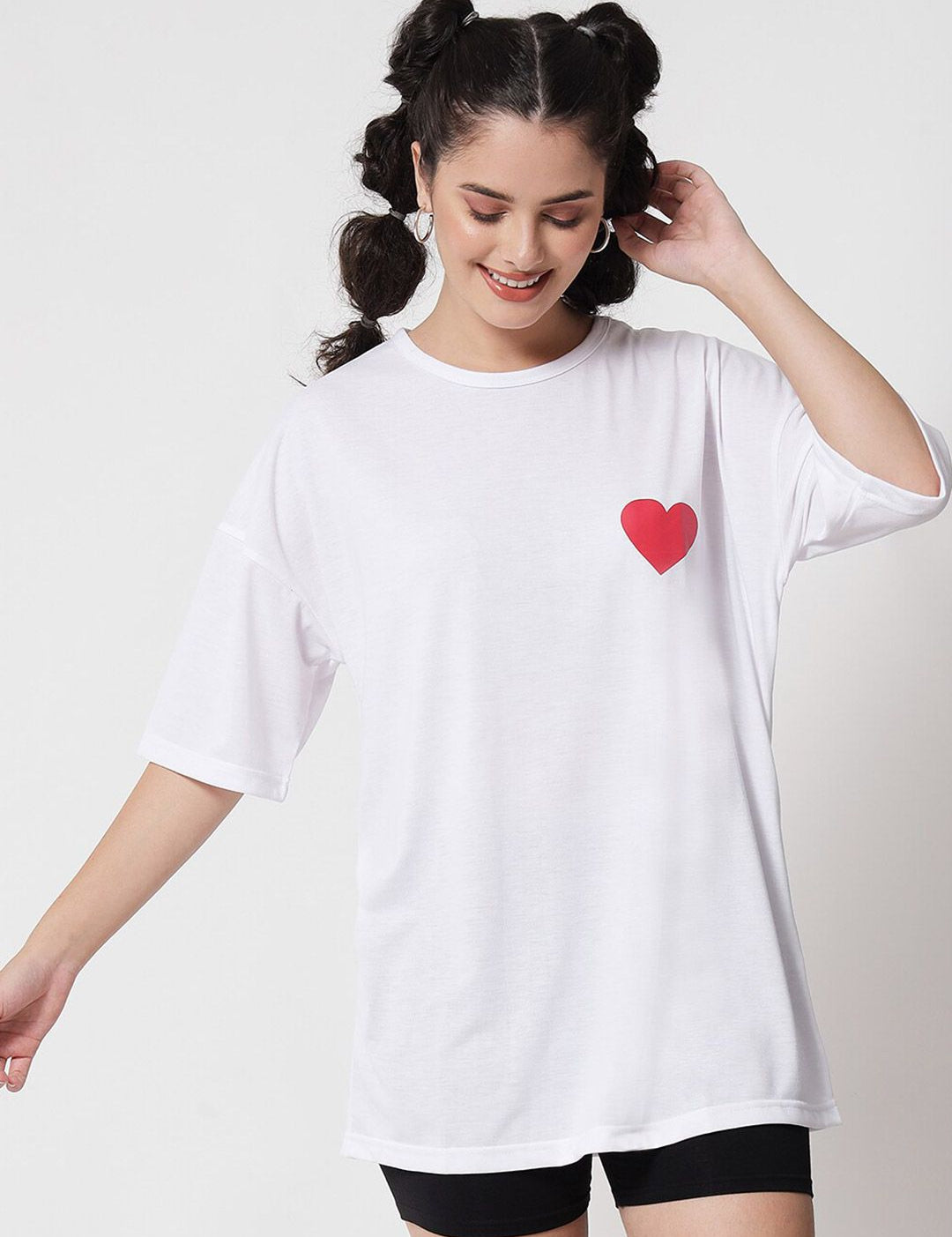 Kotty Women White Oversized T-shirt