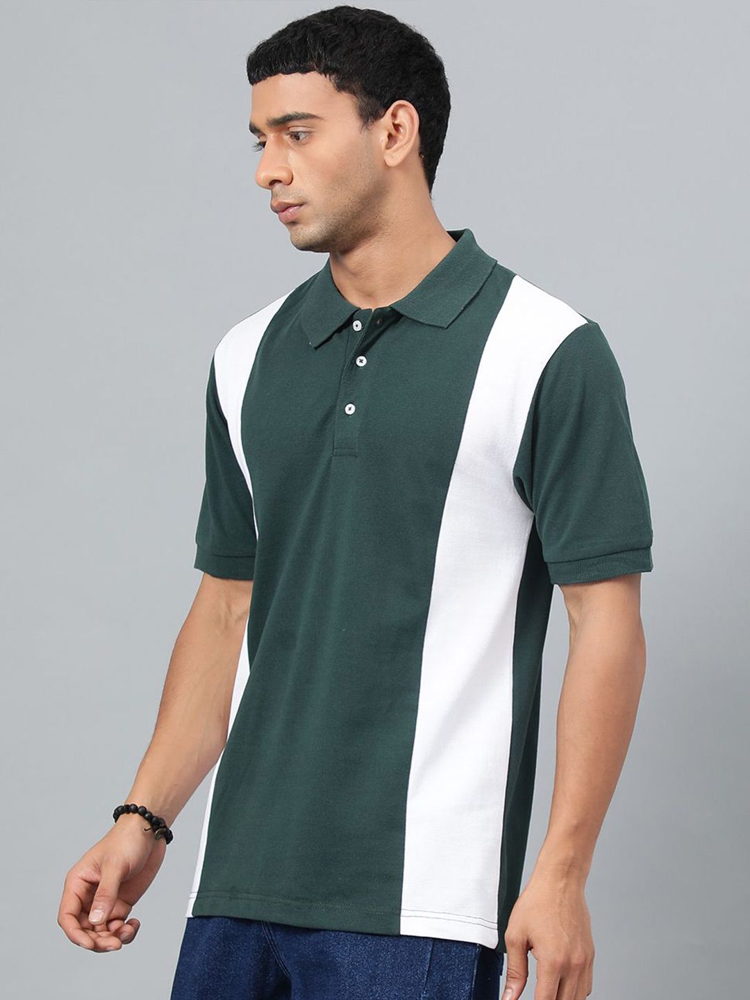Kotty Men Solid Polo Collar T-shirt