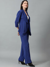 Kotty Blue Shawl Neck Blazer & Trouser