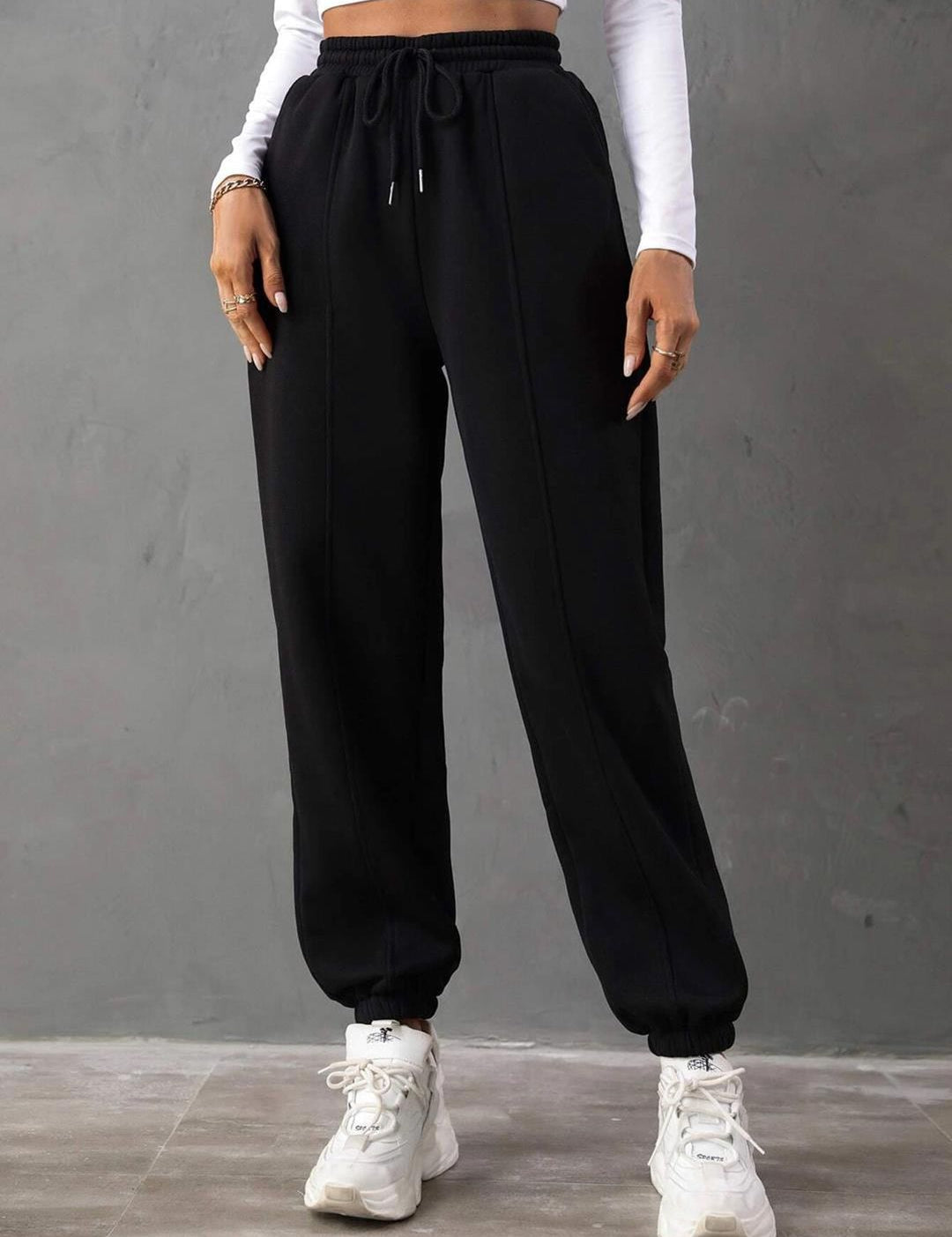 Kotty Women Mid Rise Cotton Joggers