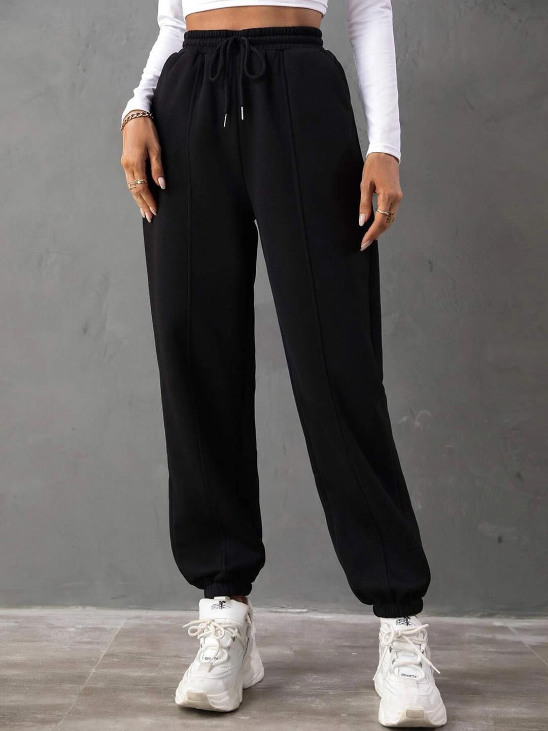 Kotty Women Mid Rise Cotton Joggers