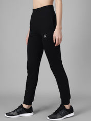 Kotty Women Black & White Printed Joggers