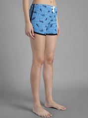 Kotty Women Checked Regular Fit Low-Rise Shorts