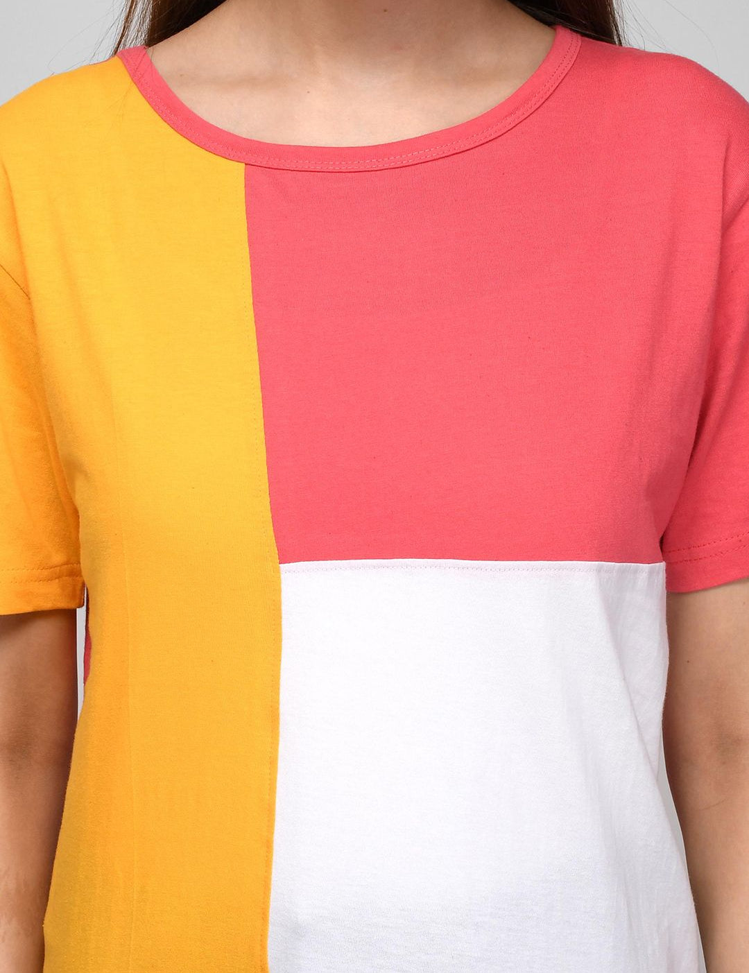 Kotty Colourblocked Cotton T-shirt