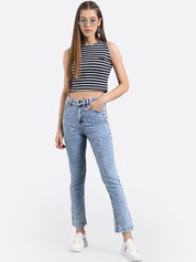 Kotty Women Blue Skinny Fit High-Rise Clean Look Jeans